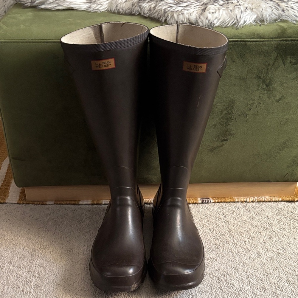 L.L. Bean Brown Wellies Size 11